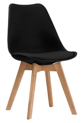 Dining Chairs Wooden Legs Soft Cushioned Pad Seat