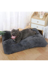 Dog Bed Washable Plush Dog Crate Matters Calming Fluffy Cat Dog Bed