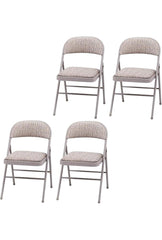Folding Chairs Padded Fabric Seat