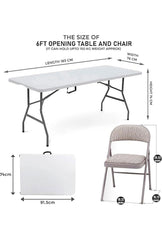 Heavy Duty Foldable Chairs With Folding Table