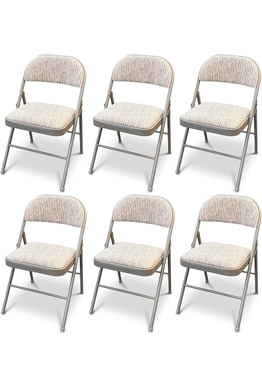 Folding Chairs Padded Fabric Seat