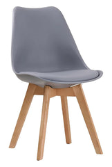 Dining Chairs Wooden Legs Soft Cushioned Pad Seat