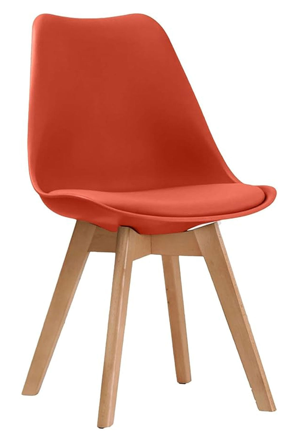 Dining Chairs Wooden Legs Soft Cushioned Pad Seat