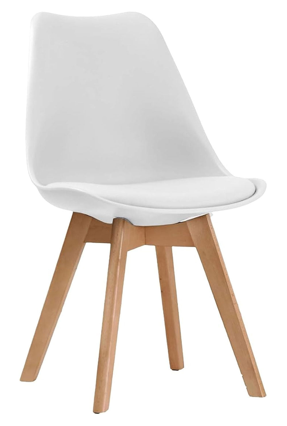 Dining Chairs Wooden Legs Soft Cushioned Pad Seat