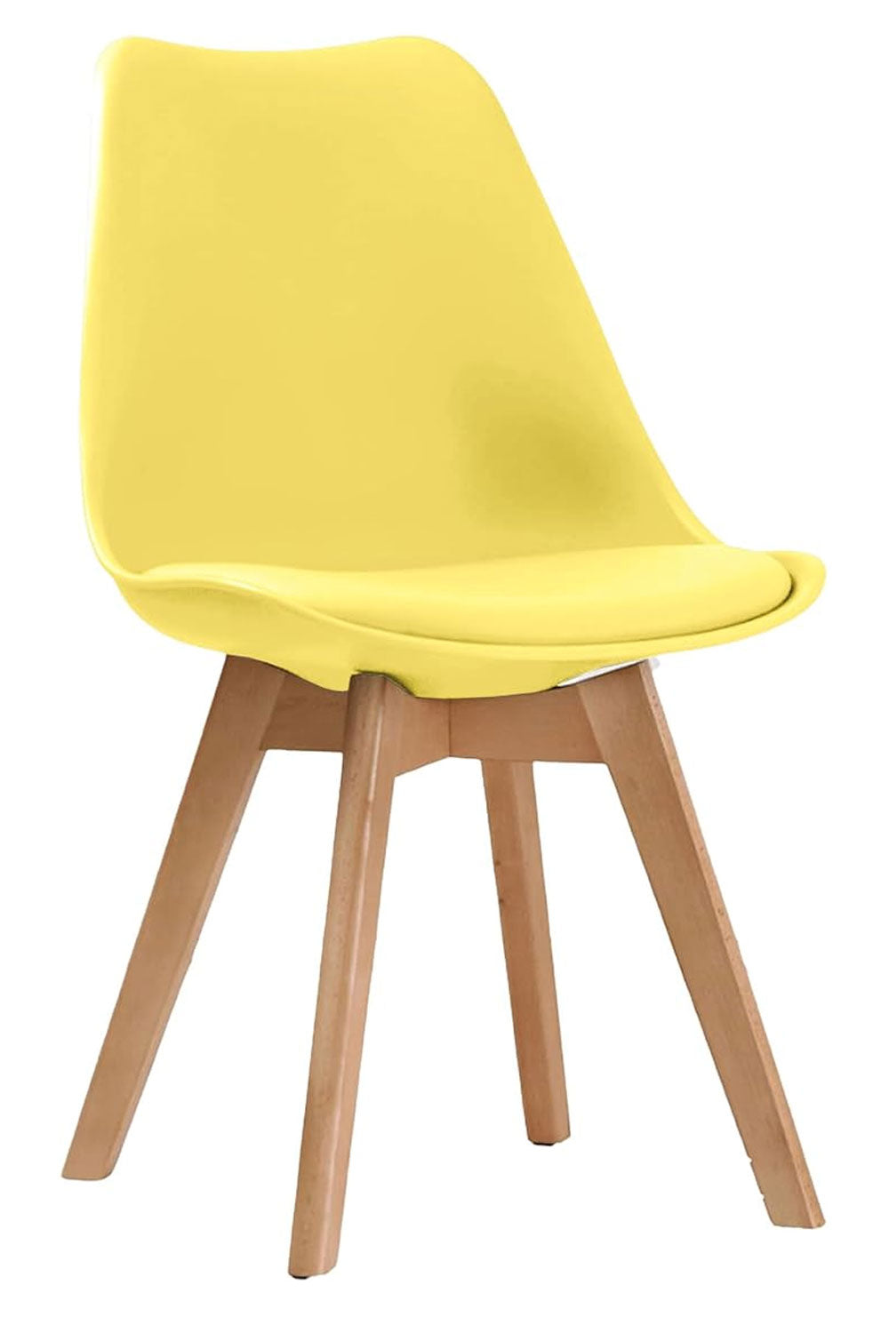 Dining Chairs Wooden Legs Soft Cushioned Pad Seat